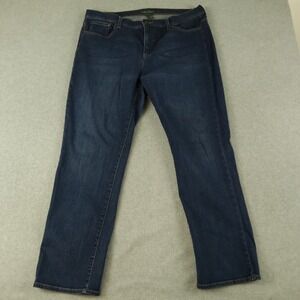 Lauren Ralph Lauren Jeans Womens 16 LRL Classic Straight Stretch Flex Denim Blue